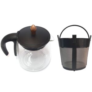 K 8025 Lal Çay Makinesi Uyumlu Filtreli Cam Demlik