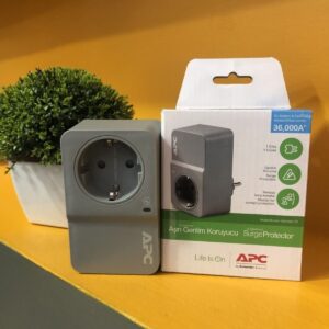Apc Akım Korumalı Priz Tekli Gri