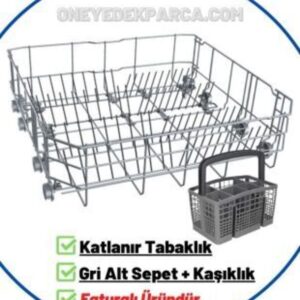 D3 9001 E Bulaşık Makinesi Alt Sepet (gri)